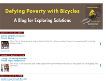 Tablet Screenshot of blogdefyingpovertywithbicycles.org